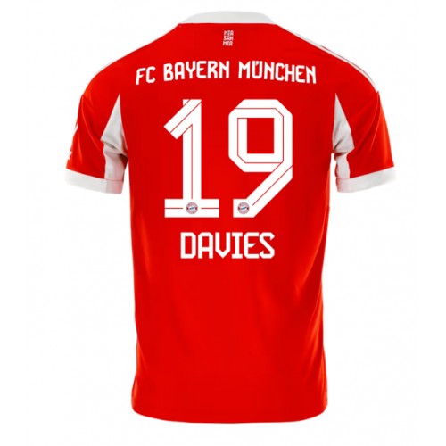 Bayern Munich Alphonso Davies #19 Hemmatröja 2025-26 Kortärmad Bayern Munich Alphonso Davies #19 Hemmatröja 2025-26 Kortärmad